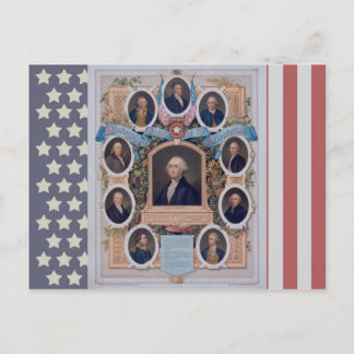 Carte Postale George Washington et les maçons de la révolution