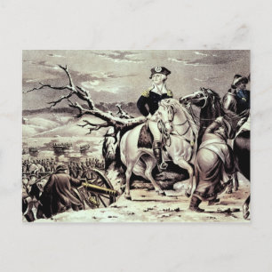 Carte Postale George Washington traversant le Delaware