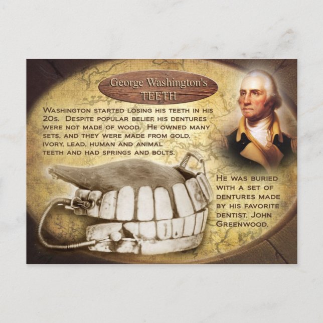 Carte Postale George Washington's Teeth (Dentures) (Devant)