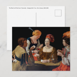 Carte Postale Georges de la Tour - Le Tricheur à l'As de Carreau