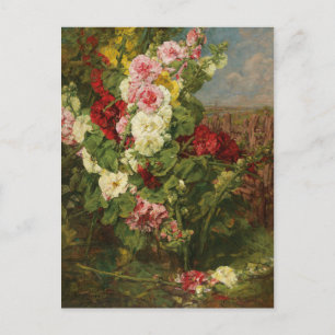 Carte Postale Georges Jeannin Vintage Hollyhock