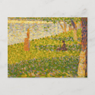 Carte Postale Georges Pierre Seurat Femmes sur la rive de la r