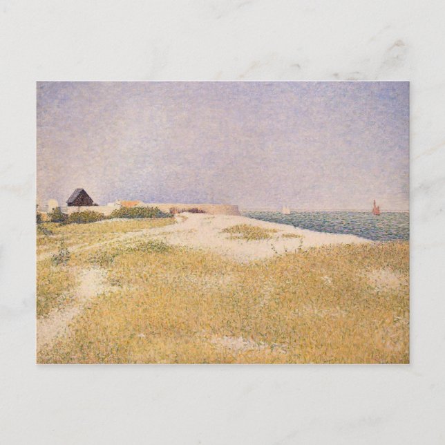 Carte Postale Georges Pierre Seurat | Vue de Fort Samson, 1885 (Devant)