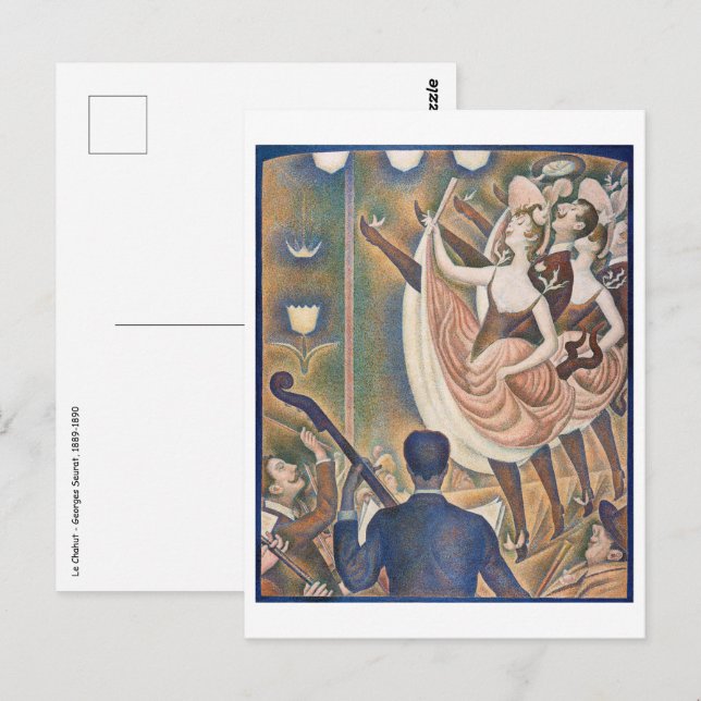 Carte Postale Georges Seurat - Le Chahut (Devant / Derrière)