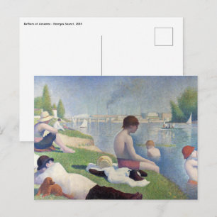 Carte Postale Georges Seurat - Les Baigneurs à Asnières