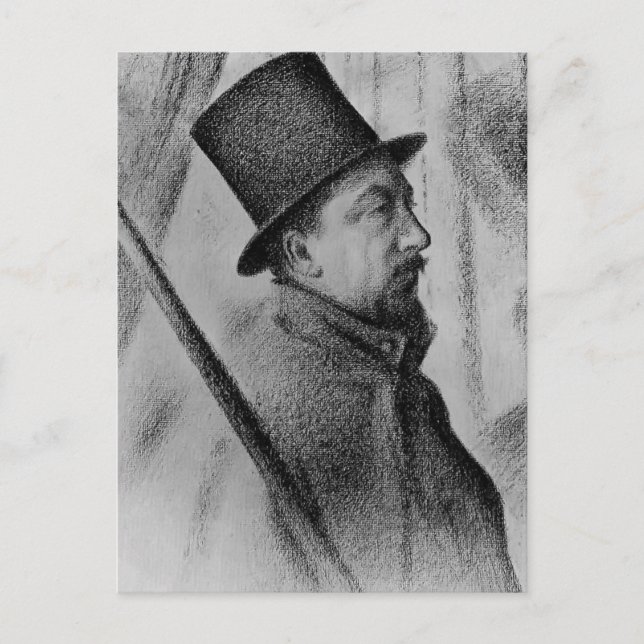 Carte Postale Georges Seurat - Portrait de Paul Signac (Devant)