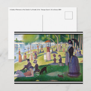 Carte Postale Georges Seurat - Un dimanche après-midi à l'île de