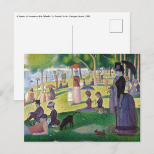 Carte Postale Georges Seurat - Un dimanche sur La Grande Jatte
