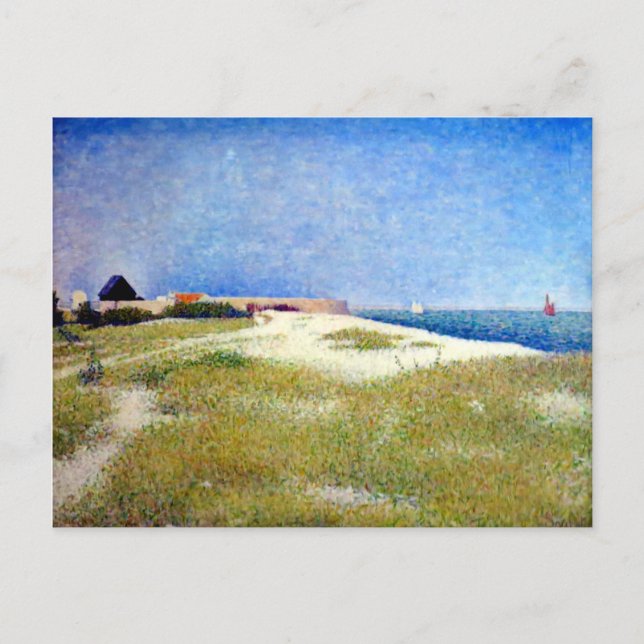Carte Postale Georges Seurat Vue sur Fort Samson (Devant)