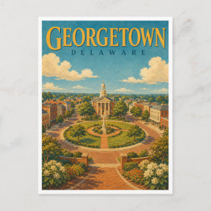 Carte Postale Georgetown Delaware The Circle GeoSaga