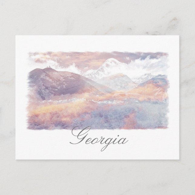 Carte postale Georgia Kazbegi Architecture Nature (Devant)