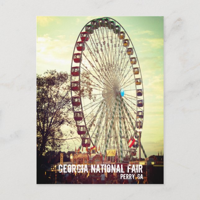 Carte Postale Georgia National Fair, Perry GA (Devant)