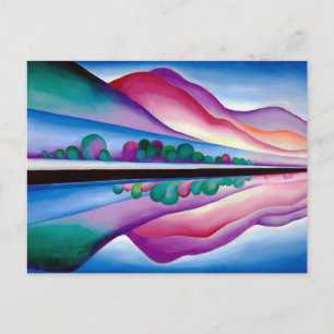 Carte Postale Georgia O'Keeffe, Lake George Reflection (1921)