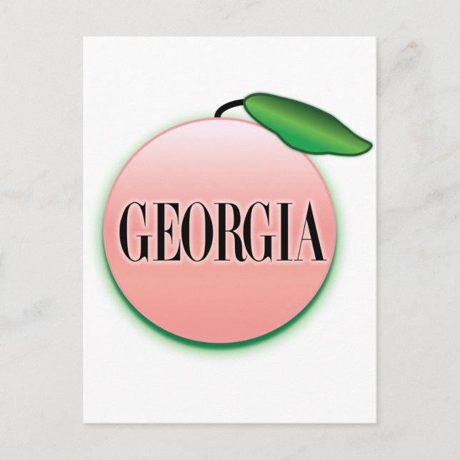 Carte Postale Georgia Peach Airbrush (Devant)