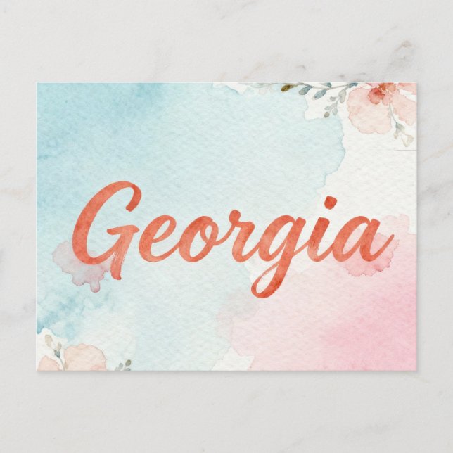 Carte Postale Georgia Postcard (Devant)