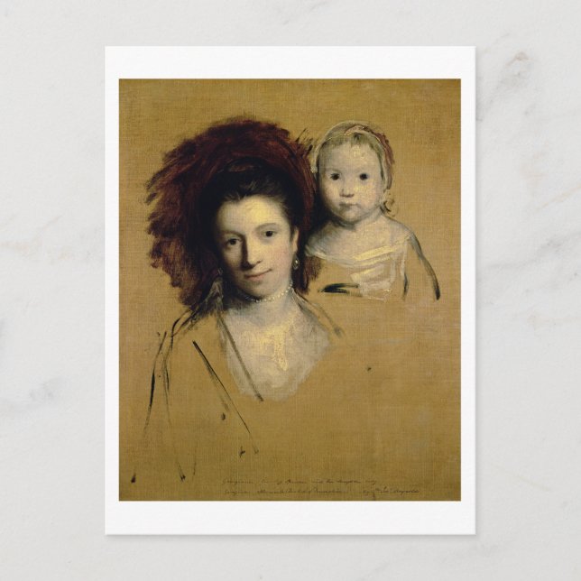 Carte Postale Georgiana, comtesse Spencer et sa fille (Devant)