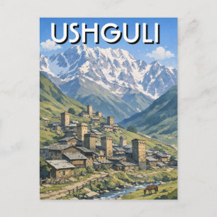 Carte Postale Géorgie Ushguli Voyage