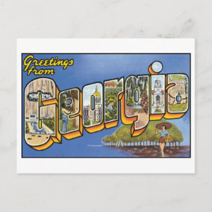 Carte postale Géorgie vintage