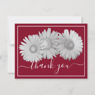 Carte Postale Gerbera Daisies Crimson Arrière - plan Merci