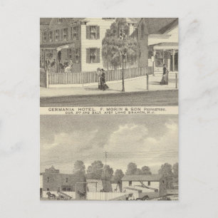 Carte Postale Germania Hotel, Long Branch et Hughes Brothers