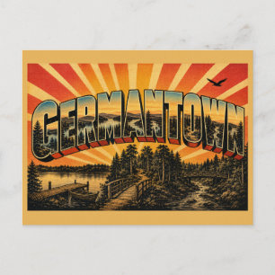 Carte Postale Germantown Maryland Lake Forest Trails Art