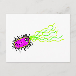 Carte Postale Germe de dessin rose
