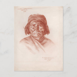 Carte Postale Geronimo, Apache, 1898