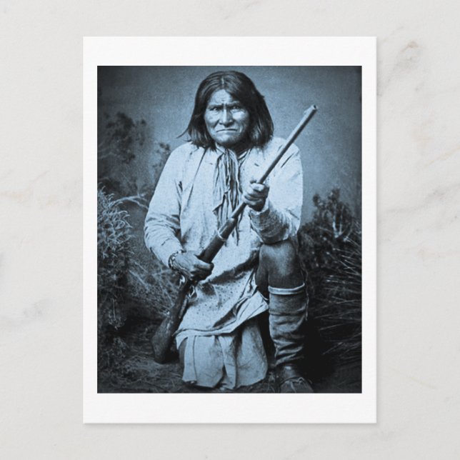 Carte Postale Geronimo avec fusil 1886 (Devant)