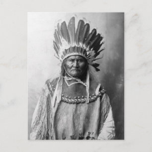 Carte Postale Geronimo en tête 1907