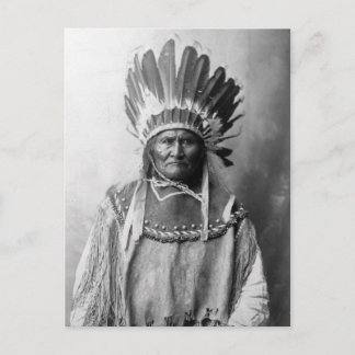 Carte Postale Geronimo en tête 1907
