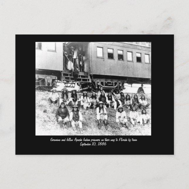 Carte Postale geronimo, Geronimo et autres Apache Indian pri... (Devant)