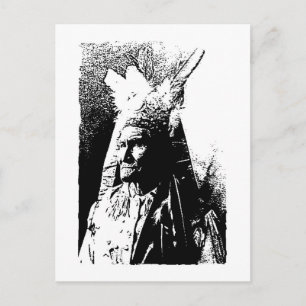 Carte Postale Geronimo noir et blanc