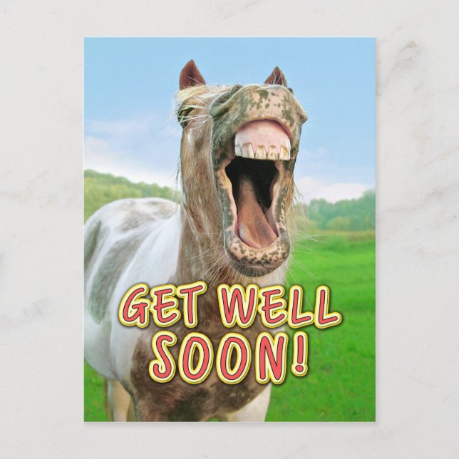 CARTE POSTALE GET WELL SOON ! (Devant)