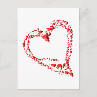 Carte Postale getropftes Herz