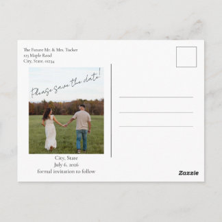 Carte Postale Getting Hitched Save the Date Postcard