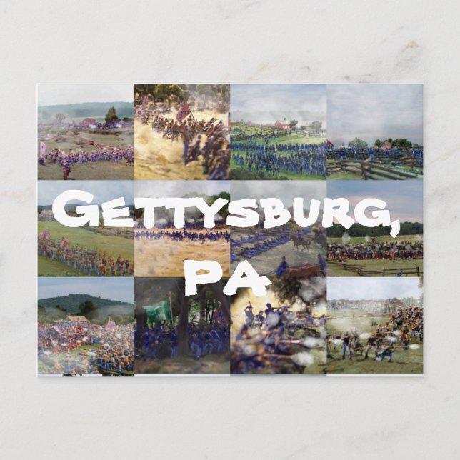 Carte Postale Gettysburg, PA (Devant)