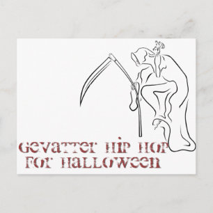 Carte Postale Gevatter / Parrain / HIP HOP pour Halloween