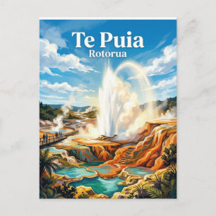 Carte Postale Geyser Te Puia Nouvelle-Zélande