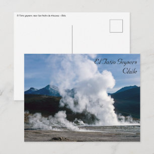 Carte Postale Geysers d'El Tatio près de San Pedro de Atacama -