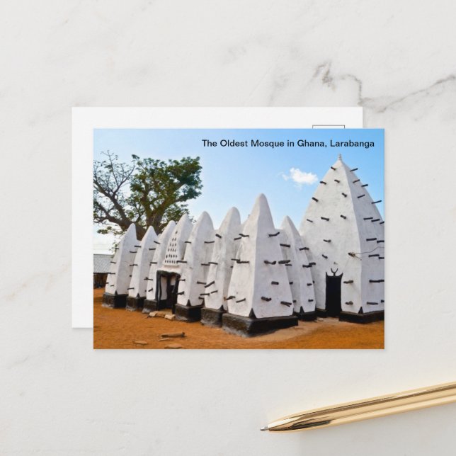 Carte postale Ghana (Devant/Arrière en situation)