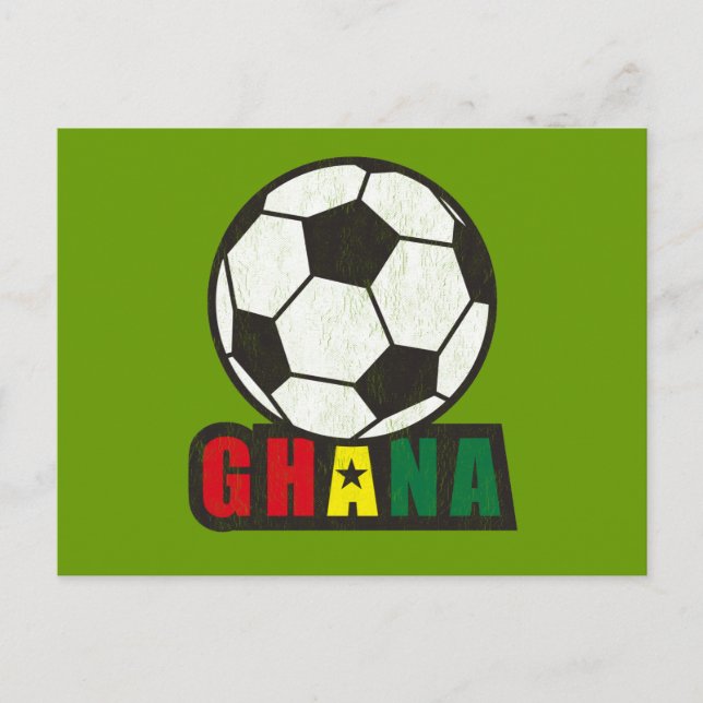 Carte Postale Ghana de football (Devant)