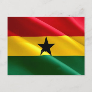 Carte Postale Ghana - Drapeau ghanéen -