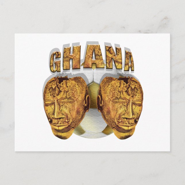 Carte Postale Ghana football antique Kofi KolKalli cadeaux (Devant)