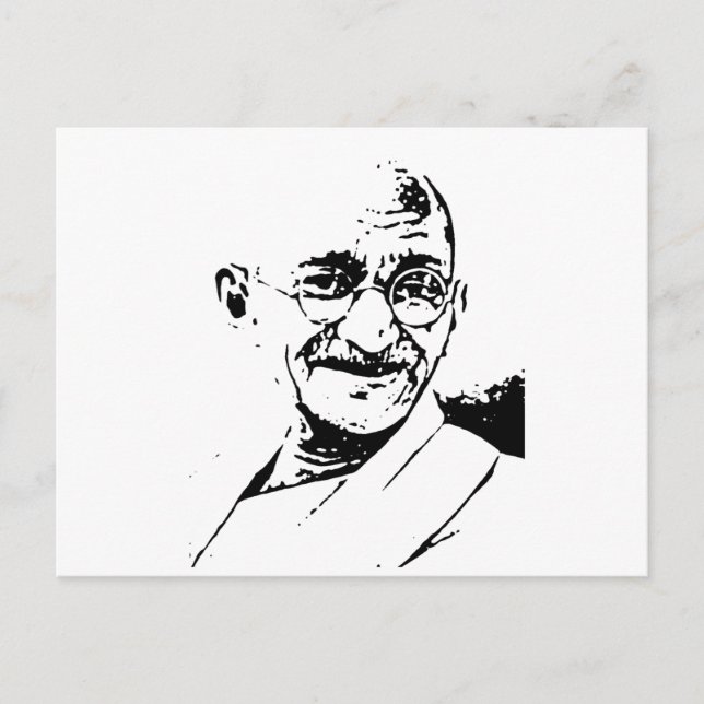 Carte Postale Ghandi (Devant)