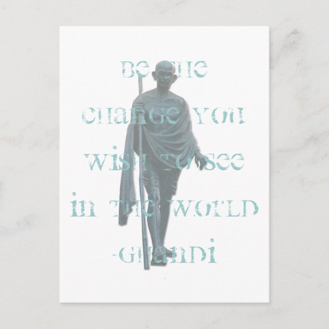 Carte Postale ghandi (Devant)