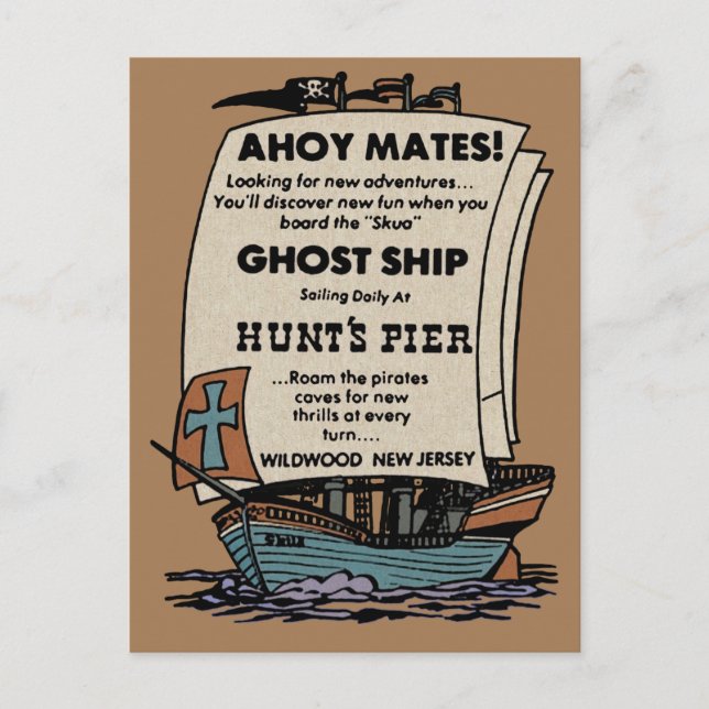 Carte Postale Ghost Ship SKUA Wildwood (Devant)