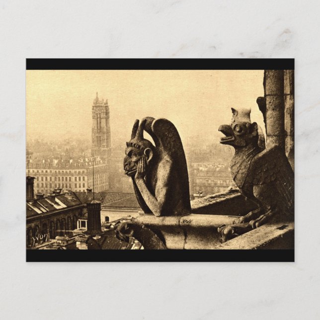 Carte Postale Ghoul Notre Dame, Paris France 1912 Vintage (Devant)
