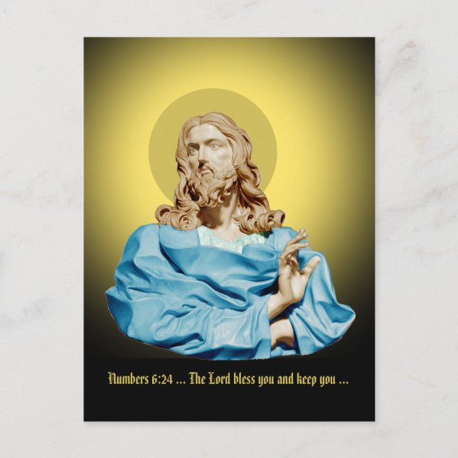 Carte Postale Gian Lorenzo Bernini Buste du Christ 1679 (Devant)