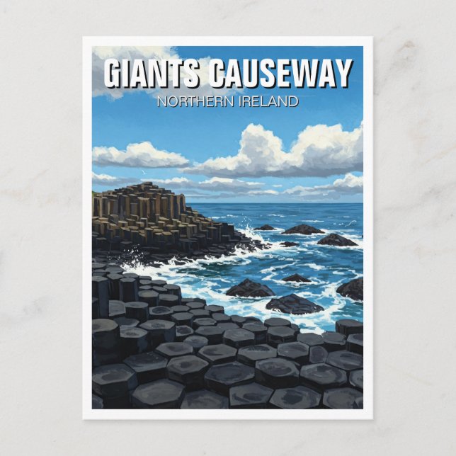 Carte Postale Giants Causeway Irlande du Nord Voyage (Devant)