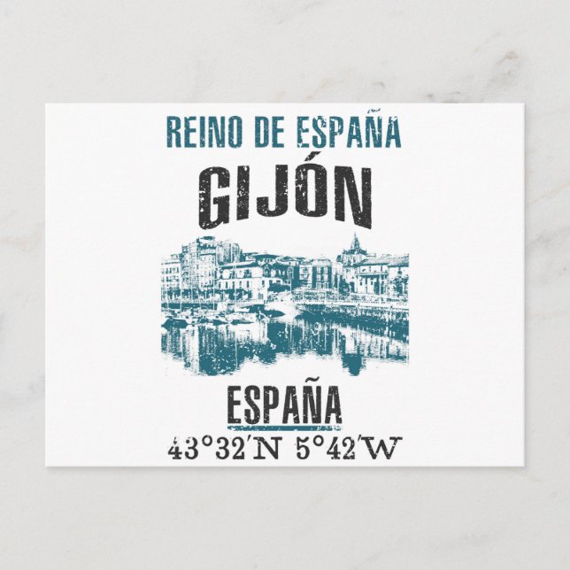 Carte Postale Gijón (Devant)
